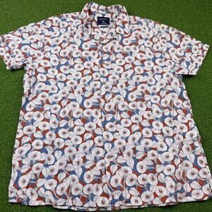 Springfield Mens Regular Fit Casual Camp Aloha Button Up Shirt Sz 2XL